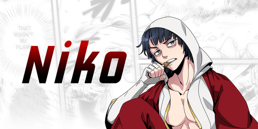 A male character next to the word "Niko" on a white manga background